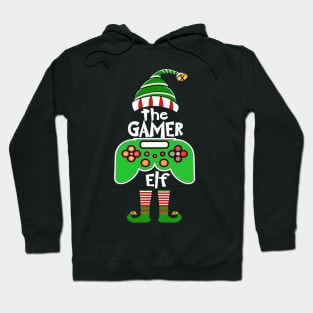 Gamer Elf Matching Family Group Christmas Party Hoodie